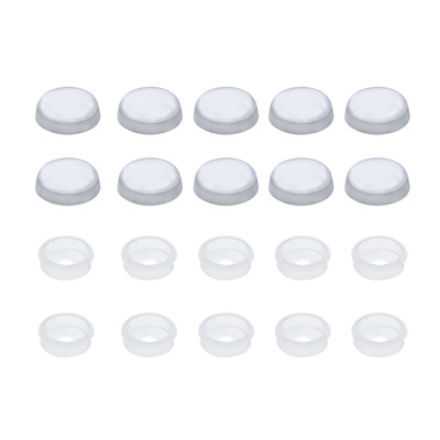 Chrome Snap-On Screw Cover for #14 Screws (10 Pack)