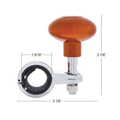 Heavy Duty Steering Wheel Spinner - Cadmium Orange