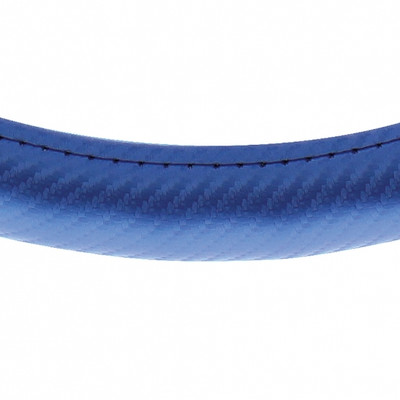18" Carbon Fiber Style Steering Wheel Cover - Blue