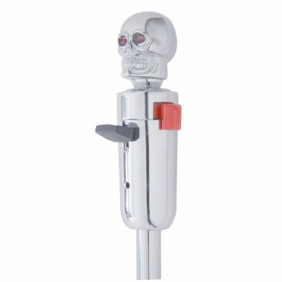 Chrome Skull Head 13/15/18 Speed Gearshift Knob With Adapter