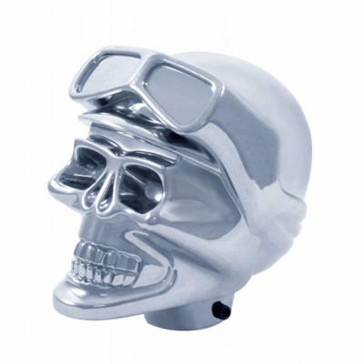 Chrome Skull Biker Gearshift Knob Only (Bulk)