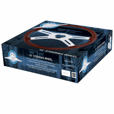 18" Chrome Steering Wheel - 2 Spoke