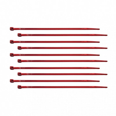 6" Nylon Cable Ties - Red (10 Pack)