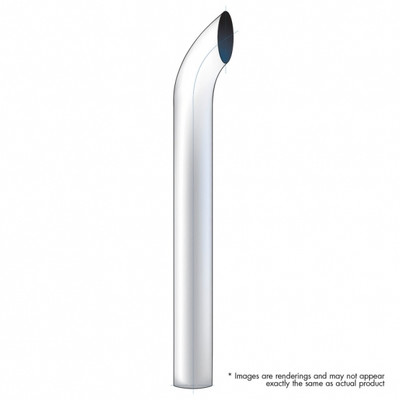 6" Curved Plain Bottom Exhaust - 108"L