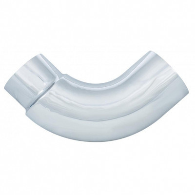 Chrome 90 Degree Exhaust Elbow, Reduce 7" O.D. To 5" O.D. - 16" X 16"