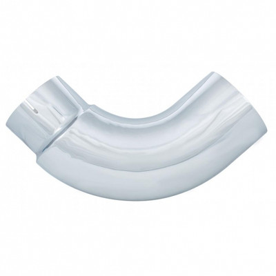 Chrome 90 Degree Exhaust Elbow, Reduce 7" O.D. To 5" O.D. - 24" X 24"