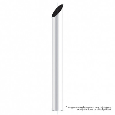 7" Mitred Plain Bottom Exhaust - 60" L