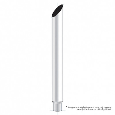 8" Mitred Reduce To 5" O.D. Bottom Exhaust - 60" L