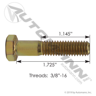 Cap Screw 3/8in-24 X 1-1/4in GR8