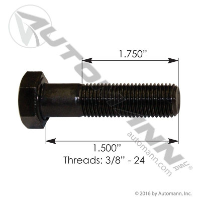 Cap Screw 3/8in-24 X 1-1/2in GR8