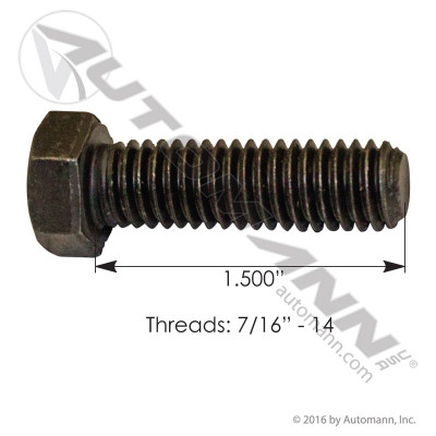 Cap Screw 7/16in X 1-1/2in GR5