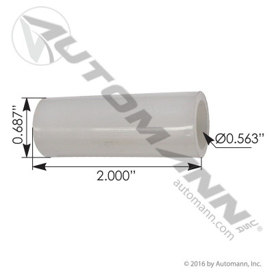 Nylon Bushing 11/16in X 9/16in X 2in