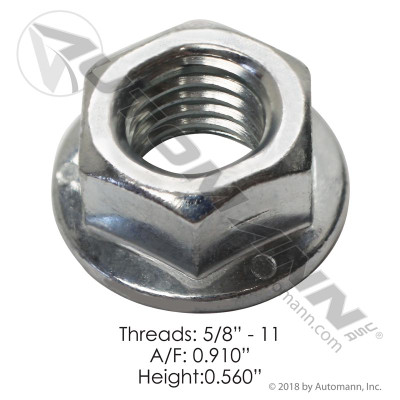 Flanged Lock Nut 5/8in-11