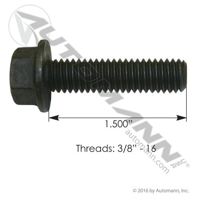 Flange Bolt 3/8in-16 X 1-1/2in GR8