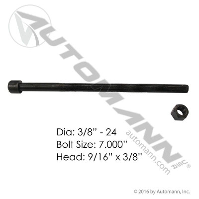 Center Bolt 3/8in X 7in
