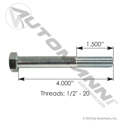 Cap Screw 1/2in-20 X 4in GR5