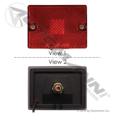 Marker Light 2in X 3in Reflex Red