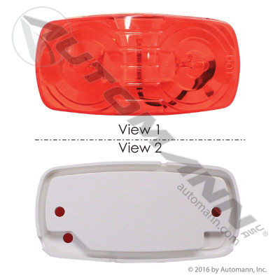 Marker Light 2in X 4in Bullseye Red