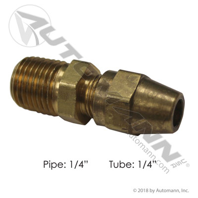 Male Connector Copper 1/4IN x 1/4NPT
