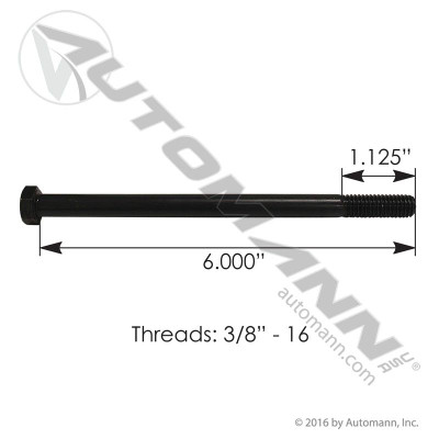 Cap Screw 3/8 -16in X 6in GR8