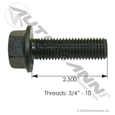 Flange Bolt 3/4in X 2-1/2in GR8