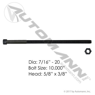 Center Bolt 7/16in X 10in