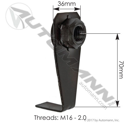 Flanged Lock Nut with Tab