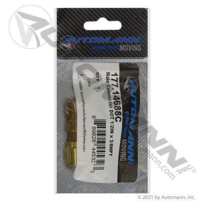 Male Connector DOT 1/2IN x 3/8NPT