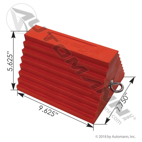 Wheel Chock Orange Poly