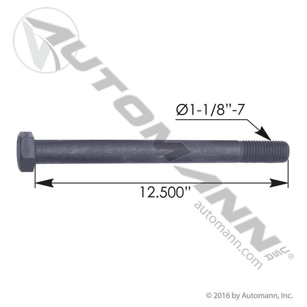 Cap Screw 1-1/8in X 12-1/2in GR8