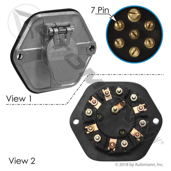 Socket 7 Way With 20 AMP Breaker