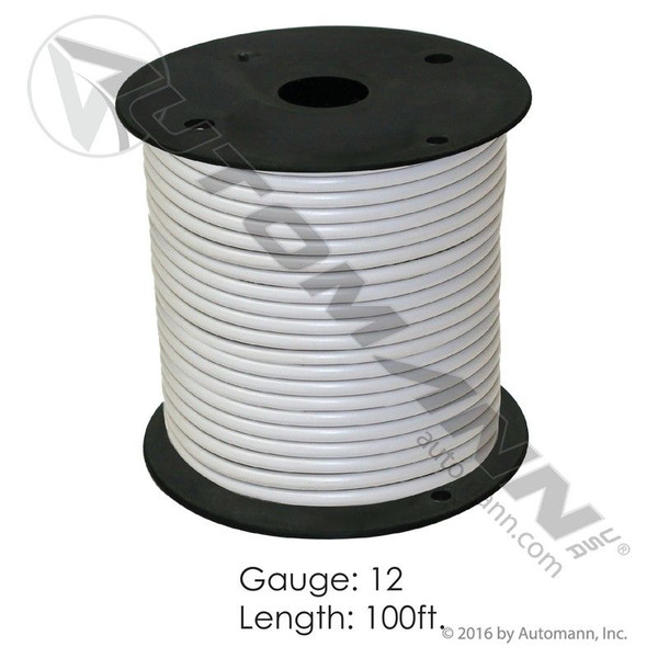Wire Primary 12 GA 100FT White