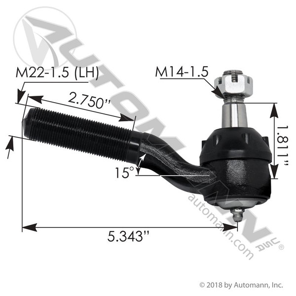 Tie Rod Outer 5.790in