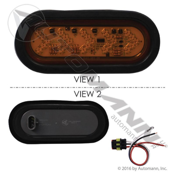 Turn Signal Kit 6in SEQ LED Amber