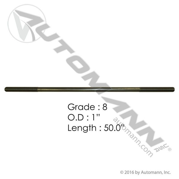 1in X 50in GR8 Threaded Rod