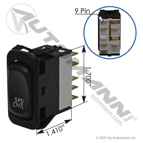 Rocker Switch Cruise Cntrl Freightliner