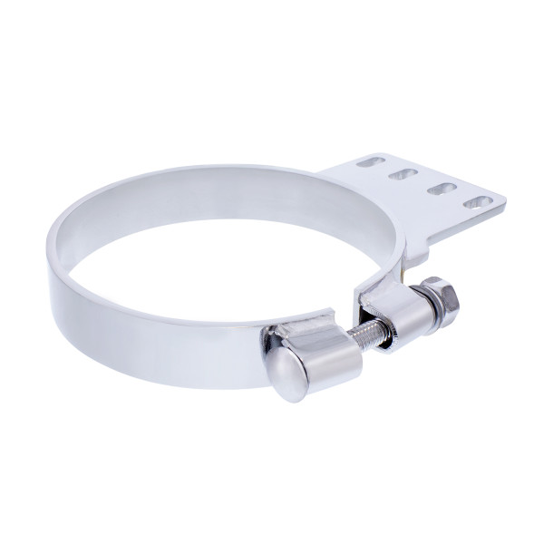 6" Chrome Exhaust Clamp For Kenworth