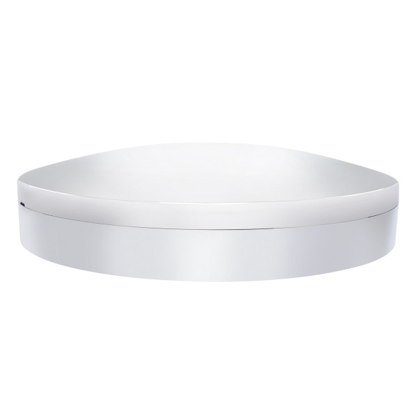 Chrome Moon Front Axle Cover With 33mm Low Profile Nut Cover - Thread-On