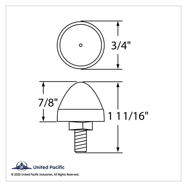 LED Bullet License Plate Fastener - Blue (2 Pack)