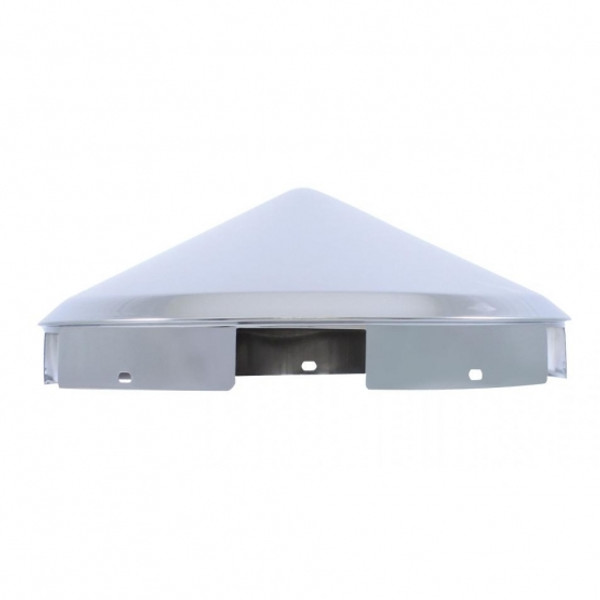 5 Even Notched Stainless Steel Pointed Front Hub Cap - 1" Lip