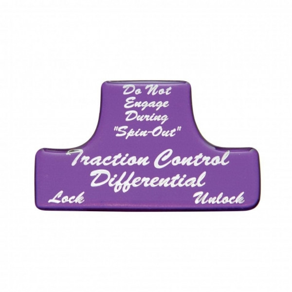 "Traction Control Differential" Switch Guard Sticker Only - Purple