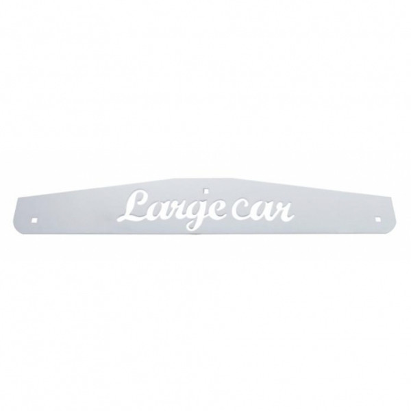 4" X 24" Stainless Largecar Bottom Mud Flap Plate - Bolt Thru