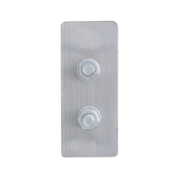 2-1/2" Bolt Pattern 430 SS Spring Loaded Light Bar With Three 4" Light Cutouts (Pair)