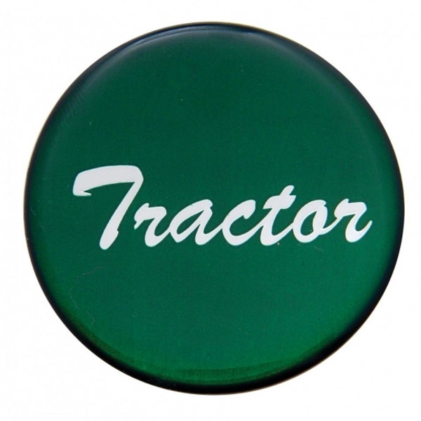 "Tractor" Glossy Air Valve Knob Sticker Only - Green