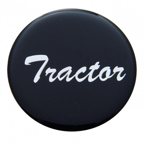 "Tractor" Glossy Air Valve Knob Sticker Only - Black
