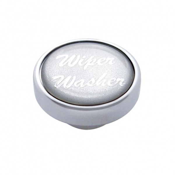 "Wiper/Washer" Dash Knob - Silver Glossy Sticker