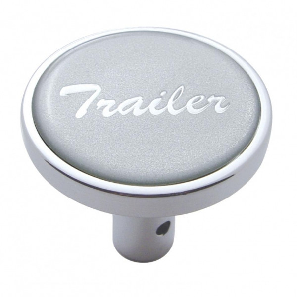 "Trailer" Long Air Valve Knob - Silver Glossy Sticker