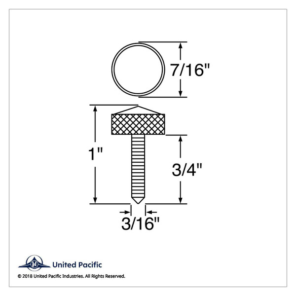 Upper Dash Screw For Kenworth - Clear Crystal (6 Pack)