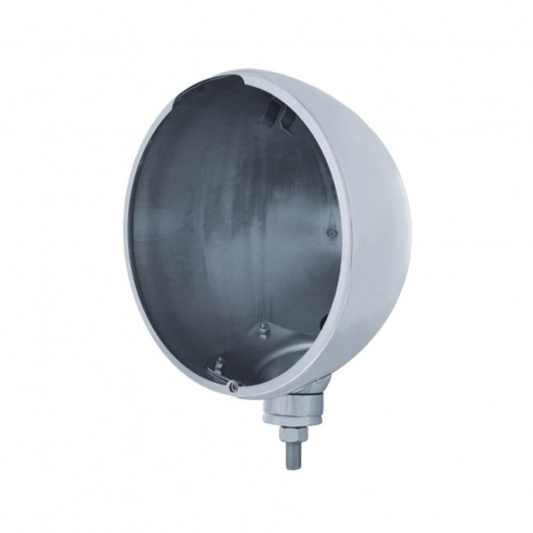 Chrome Peterbilt Style Single 7" Headlight Rear Housing