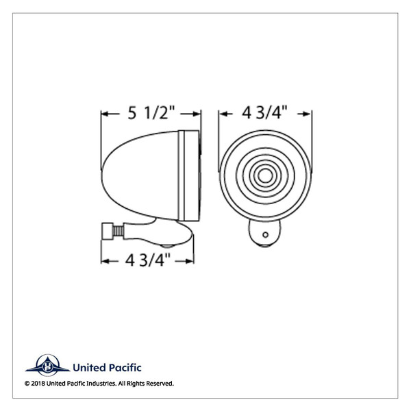 Stainless Steel Teardrop Dummy Spot Light